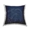 Mushrooms on Blue Decorative Printed Throw Pillow Design by Lucille Price, 18 x 7 x 18